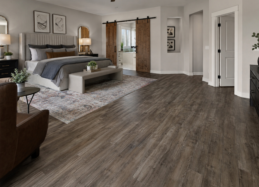 Luxury vinyl plank (LVP) flooring installation in a Fulton, MD home